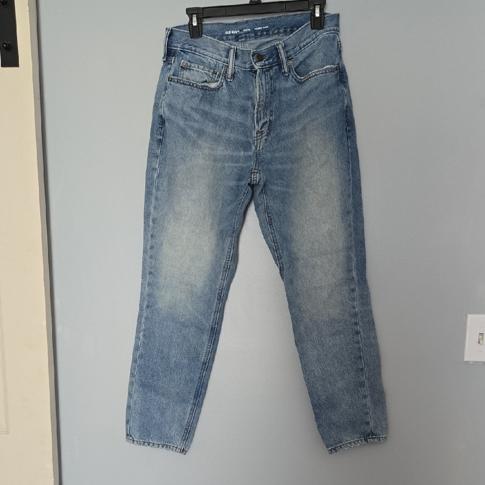 Old Navy Blue Straight Taper Jeans